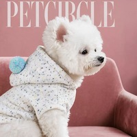 Manteau d'hiver à capuche pour petit chien, vêtements pour animaux de compagnie à pois colorés avec pompon, sweat à capuche doux et chaud pour chiot, idéal pour le quotidien