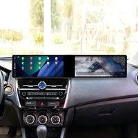 ZWNAV Doppio Schermo LCD da 12,3 Pollici per Mitsubishi ASX 2013-2020, Carplay Android 13, Navigazione, Radio, Wi-Fi, GPS, Aggiornamento Multimediale Audio