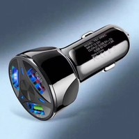 Pengisi Daya Mobil Mini USB 3-Port Terbaik QC3.0 Pengisi Daya Cepat Universal Output 7A Daya 35W Pengisian Aman untuk Ponsel Kamera Pintar
