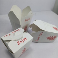 Boîte à nouilles et boîte à doner personnalisables en papier kraft recyclable imprimé sur mesure, de qualité alimentaire