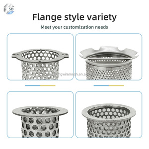 Customizable Stainless Steel Punch <strong>Filter</strong> Cartridge Hole Perforated Basket Mesh Core Water Oil Filtration Flange <strong>Filter</strong> <strong>Elements</strong> - Product Image 3