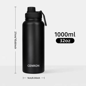 Stainless Steel Vacuum <b>Flask</b> 32 Oz Purple Double Wall Insulated Travel Bottle with Gift Box - Product Image 3