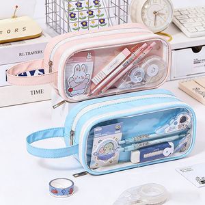 Customized Portable <b>Transparent</b> PVC Pen <b>Bag</b> <b>Makeup</b> Storage Wholesale - Product Image 1