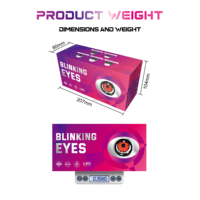 Projecteur à 8 modes de commutation yeux de démon phare LED pour voitures oeil de diable avec télécommande support bricolage nouvel état