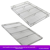 Support de porc refroidi par points Yolecen, étal de marché en acier inoxydable entièrement pris en charge, présentoir à gâteaux et à pain, poulet, canard