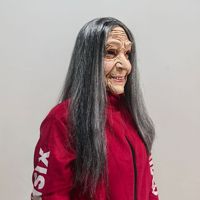 Masque réaliste de femme âgée avec perruque, masque amusant en latex pour personnes âgées, couvre-chef intégral pour carnaval et Halloween