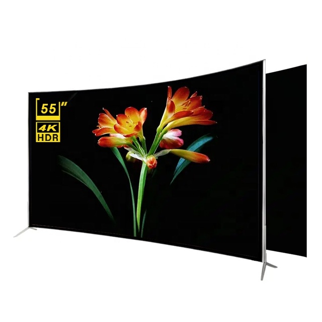 Hot Sale Frameless 4K UHD LED TV Curved Screen 55 Inch Smart Television TV