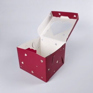 Sunshine Hot Sale Classic <b>White</b> Square Recyclable Foldable Corrugated Board Cake <b>Boxes</b> - Product Image 4