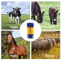 Brosse à gratter semi-circulaire pour vaches