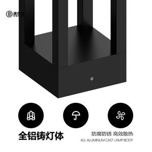 Lampe solaire de jardin moderne pour l'extérieur, simple, étanche, lampe de paysage de cour, conception d'ingénierie, villa, parc, jardin - Product Image 3