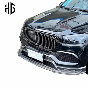 Per 2024 <span class=keywords><strong>mercedes</strong></span> gls600 w167 x167 upgrade a may-bach ld design in fibra di carbonio con labbro anteriore del paraurti del motore kit carrozzeria diffusore - Product Image 5