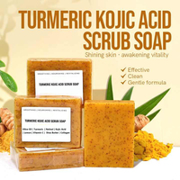 Savon Vegan Grit Curcuma Enzyme Papaye Barre Corporelle Éclaircissante Naturelle Correcteur Taches Noires Sans Cruauté En Vrac