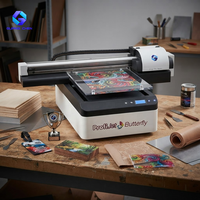 Impresora UV de Cama Plana 600 x 900 mm, Impresora UV LED de Escritorio con Cabezal de Impresión Epson XP600, Impresión Directa en Madera, Acrílico, Metal, PVC, Cuero
