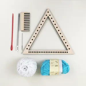 Handmade Knitting DIY Craft Crochet Weaving Wooden Loom Toy For Children