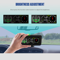 M60 Werks-Autokompass Neigungsmesser Tachometer GPS-Geschwindigkeit Neigungsanzeige Digitaler Neigungsmesser für Auto Offroad Zubehör