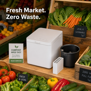 Composteur de déchets alimentaires domestique sans installation, 2,5 L, électrique, en acier inoxydable, machine à compostage de cuisine, plug-and-play, automatique - Product Image 3