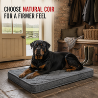 Matelas orthopédique pour chien, soutien ferme naturel, avec housse imperméable amovible et lavable