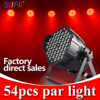Projecteur de scène LED 54x3W RGB 3-en-1, éclairage de scène IP33 pour mariage, DJ, club, fête, événement, église, bar