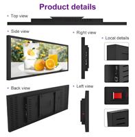 Pantalla LCD TFT de 22/28.6/35/50 Pulgadas, Panel de Barra Estirado, Reproductor de Video Publicitario con CMS Integrado, Pantalla para Estante de Supermercado