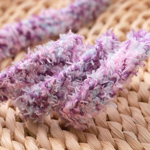 WEGOOODZF <span class=keywords><strong>Lacets</strong></span> de chaussures de sport unisexes en toile épaisse et plate, colorés, doux et moelleux, de 13 mm de large, style chenille - Product Image 5