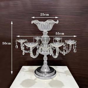 เชิงเทียนสีทองสไตล์ยุโรปแบบทันสมัยทำจากอะคริลิคประดับโต๊ะทำจากคริสตัลสำหรับงานแต่งงานงานเลี้ยงโรงแรมดีไซน์โรแมนติกคุณภาพสูง - Product Image 5