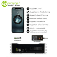Penguat ODM Sennuopu DSP 4 CH Amplifier Prosesor 8 Saluran dengan Remote Kontrol DSP Audio Mobil