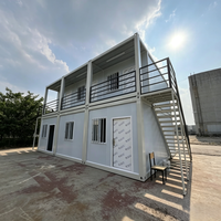Structure de maison conteneur préfabriquée en acier de 20 pieds, démontable - Cadre de maisonnette préfabriquée en kit, portable, pour maison modulaire
