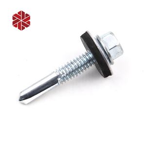 Chiodi per Tetti C1022A all'Ingrosso, 75mm, Testa Esagonale, Autofilettanti Industriali con Rondella Nera, Parafuso Auto-Forante - Product Image 2