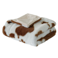 Vente chaude en gros, couverture pour animaux de compagnie, chat, chien, personnalisée, lavable, luxueuse, de qualité supérieure, douce, en peluche, écologique, à imprimé floral