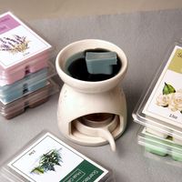 Cubes de cire de soja parfumée, diffuseur en céramique, forme tablette, décoration d'intérieur, écologique, parfum d'ambiance