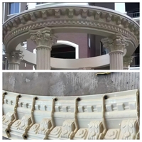 Moules d'injection en plastique ABS/PVC durables et économiques pour décorations murales extérieures, corniches en béton coulé (Modèle