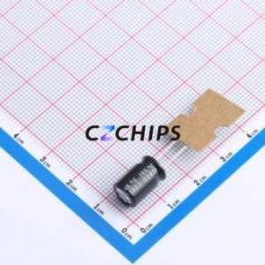 Condensateur électrolytique en aluminium à montage traversant UHE1E221MPD1TD, composant à montage traversant (THT), 220 µF, 20 %, 25 V, 448 mA-120 Hz - Product Image 2