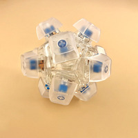 Direct usine 52 designs 1/9/12 touches Porte-clés clavier LED anti-stress avec touches mécaniques Jouet clicker