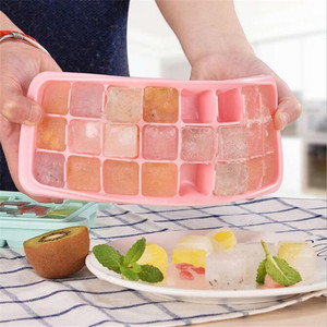 Silicone Ice <b>Cube</b> Trays With Lids 24 36 Compartment Home Use Dishwasher Safe - Product Image 3