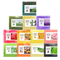 Savon Artisanal aux Huiles Essentielles, Barre Nettoyante Florale Végétale avec Contrôle du Sébum 200g, Lavage Visage et Corps
