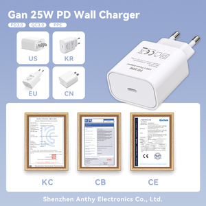 <span class=keywords><strong>Chargeur</strong></span> Rapide 25W PD Direct Usine Prises KR EU US 5V 3A USB C GaN Portable pour Téléphone Mobile Ordinateur Portable OTP OVP PD 3.0 Type C - Product Image 2