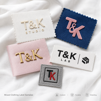 Étiquettes de vêtements personnalisées en silicone 3D en relief et en tissu tissé, étiquettes de marque durables pour vêtements, pour t-shirts