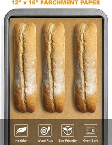 Feuilles de cuisson perforé antiadhésives, 9x13 pouces, 100 pièces, papier prédécoupé pour la cuisson, la cuisson, la friture et la cuisson à la vapeur - Product Image 2