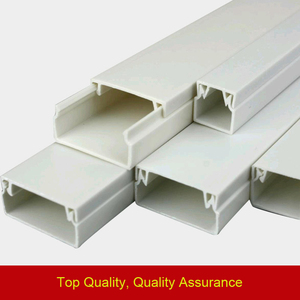 Lesso tùy chỉnh cách nhiệt vuông trắng cáp điện hình chữ nhật PVC Trunking 24x14 59x22 60x40 80x40mm - Product Image 5