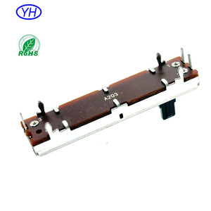 ผู้ผลิตโพเทนชิโอมิเตอร์จัดหาโพเทนชิโอมิเตอร์แบบเลื่อนเชิงเส้นขนาด 10k 50k 100k พร้อมระยะเคลื่อนที่ 30 มม. 45 มม. 60 มม. - Product Image 5