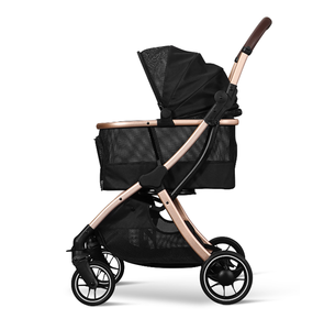 फैक्टरी लक्जरी #200 फोल्डिंग डॉग ट्रॉली 2 में बिल्ली और कुत्ते के लोकप्रिय आउटडोर यात्रा बैग - Product Image 1