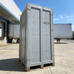 Caisse de transport robuste en bois avec rampe de chargement intégrée pour un maniement facile de la cargaison et l'exportation - Product Image 1