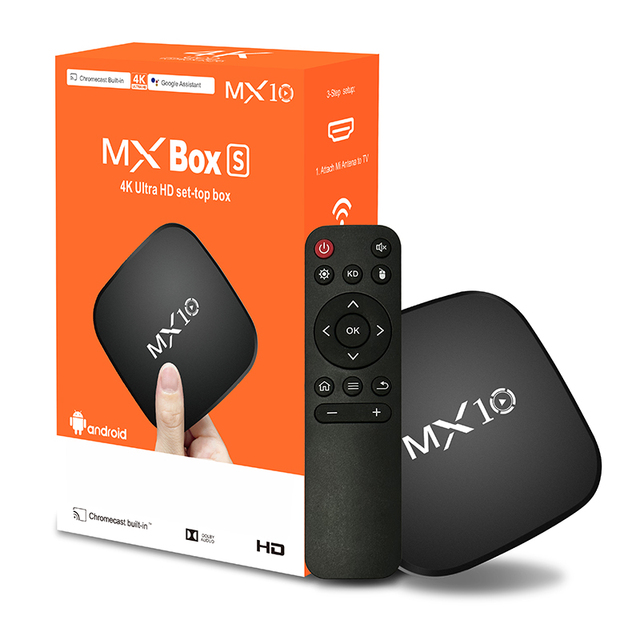 Cheap TV Box 4K MX10 With Competitive Price Smart Android Support 3D Movie Set Top TV Box