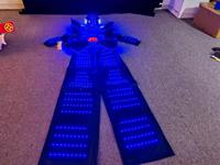 Светодиодный костюм робота-штаттлбёрда - Программируемый костюм с RGB-подсветкой для ночных клубов и сценических выступлений