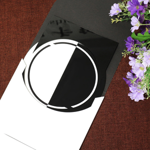 <span class=keywords><strong>Tarjetas</strong></span> <span class=keywords><strong>de</strong></span> invitación <span class=keywords><strong>personalizadas</strong></span> que imprimen invitación deslizante <span class=keywords><strong>de</strong></span> acrílico blanco y negro con sobre creativo para <span class=keywords><strong>bautizo</strong></span> - Product Image 6