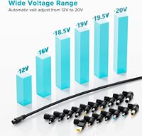 Nouvelle alimentation universelle réglable 90W 19V 4.74A avec 20 embouts compatibles avec les chargeurs d'ordinateur portable 5.5 * 2.5mm