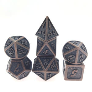 ลูกเต๋าโลหะแบบเอียงในธีมวินเทจ-งานฝีมือระดับพรีเมียมและความคิดถึงสำหรับเกมบนโต๊ะนักสะสมและของตกแต่งบ้าน - Product Image 5