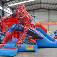 Gonflable Commercial Spider Man Bouncy Bouncer Spider Man Moonwalk Spider Man Jumping Castle Bounce House