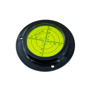 Nivel de burbuja de nivel industrial 90x67x17mm con orificios de montaje, nivel de burbuja de gran diámetro para uso en grúas - Product Image 1
