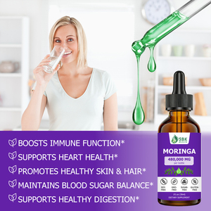 Gouttes liquides de Moringa de haute qualité pour une peau et des cheveux sains, favorisent la régulation du taux de sucre dans le sang et la santé globale. - Product Image 4